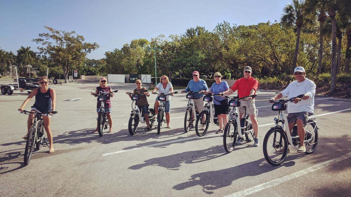 Naples electric bikes large group